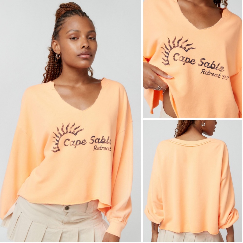 Out From Under Notch Neck Sweatshirt